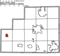 Location of Spencer in Medina County