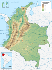 Topographic map of Colombia Mapa de Colombia (topografia).svg