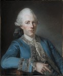 Porträtt av arkitekten Marie-Joseph Peyre (1730-1785), pastell på papper (1771). Nationalmuseum, Stockholm.