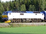 Me26-09 heading north with Cargolink's train on Solørbanen, Norway, in June 2009