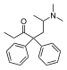 Chemical structure of methadone.