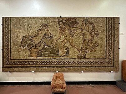 Mosaïque de L'enlèvement de Hylas découverte à Constantine