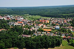 Letecký pohled na Našice