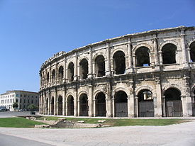 A Arena de Nîmes.