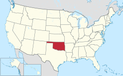 Оклахома на карте