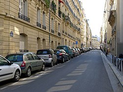 Rue Saint-Didier gesehen von der Avenue Kléber