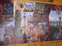 Mural en el Teatro Hidalgo Bartolomé de Medina (1959).