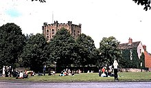 The Keep as seen from Palace Green in 1973. Palace Green (1973) - geograph.org.uk - 987660.jpg