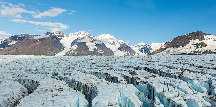 Ледник Орган в парке штата Аляска Чугач