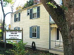 The historic Port Mercer Canal House.