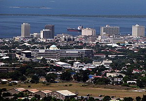 Centro e porto de Kingston