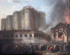 bestorming van de Bastille op 14 juli 1789