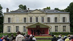 Façade sud lors des Flâneries musicales.