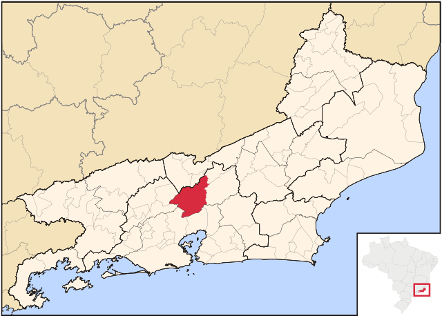 Localização de Petrópolis no Rio de Janeiro