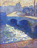 1905, La Seine à Rouen au crépuscule, olio su cartone, 65 x 54 cm