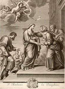 La Visitation d'après Pierre Mignard.