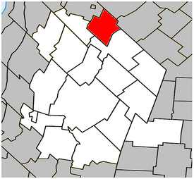 Location within Les Maskoutains Regional County Municipality.