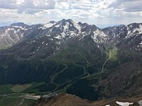 Saldurspitze (rechts) von Osten