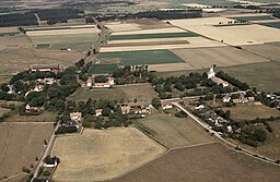 Landskapet kring Sandby kyrka.