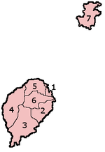 Distritos de São Tomé e Príncipe, numerados.