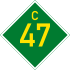 C47 road shield}}