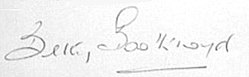 Betty Boothroyds signatur
