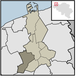 Kaart van Sint-Andries