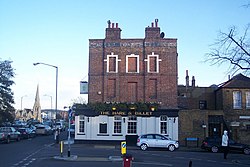 Building with three floors