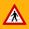 Κ-15 Pedestrian crossing ahead