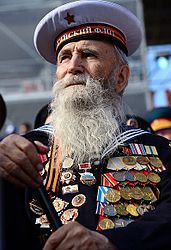 Ветеран на Красной площади