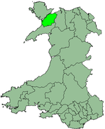 Lage des Distrikts Arfon in Wales