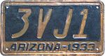 Номерной знак Аризоны 1933 года.jpg