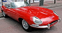 Jaguar E-type (introduced 1961) 1963 Jaguar XK-E Roadster.jpg