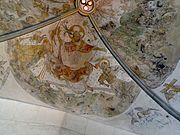 Het laatste oordeel (15e-eeuwse fresco op het middengewelf)