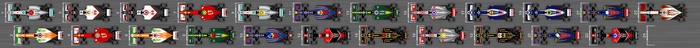 Schéma des résultats de la seconde séance d'essais libres du Grand Prix d'Australie 2012