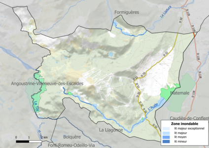 Carte des zones inondables.