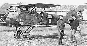 Годвин Брумовски (слева) рядом со своим Albatros D.III