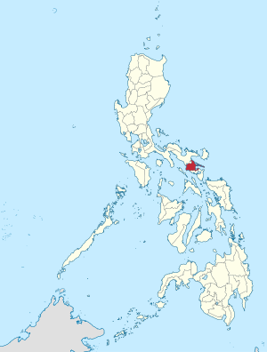 Мапа на Филипините со факти за Албај highlighted
