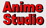 Mit Anime Studio erstellter, dreidimensionaler Schriftzug „Anime Studio“