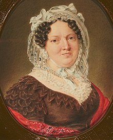 Anna Henriette Gossler (1775-1842), eldest child of Johann Hinrich Gossler and Elisabeth Berenberg, married to the Berenberg company's longtime head L.E. Seyler Anna Henriette Gossler.jpg