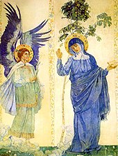 Annunciation by Nesterov, 19th century, Russia Annunciation nesterov.jpg