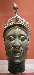 Arte yoruba, nigeria, testa da ife, 12-15mo secolo.JPG
