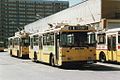 1978: Hess liefert vier Trolleybusse für die norwegische Stadt Bergen