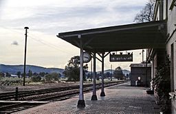 Järnvägsstationen i Herleshausen, 1983