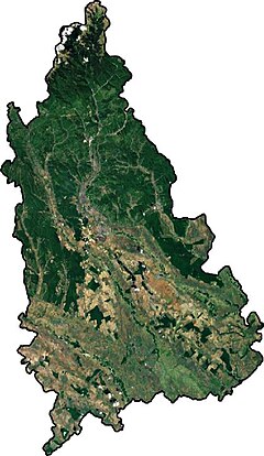 Mapa lokalizacyjna okręgu Dymbowica