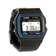 Casio F91W wristwatch