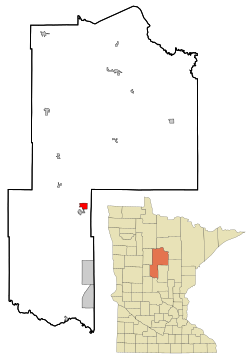 Location of Chickamaw Beach, Minnesota