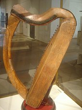 This Scottish clàrsach, now in the Museum of Scotland, is a one of only three surviving medieval Gaelic harps. Two of them survive from Perthshire, Scotland, and there is good reason to believe that all three were made in Argyll.