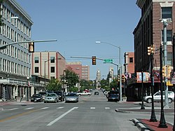 Cheyenne looking toward the Wyoming State Capitol