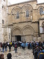 Fachada da Igreja do Santo Sepulcro no Bairro Cristão de Jerusalém